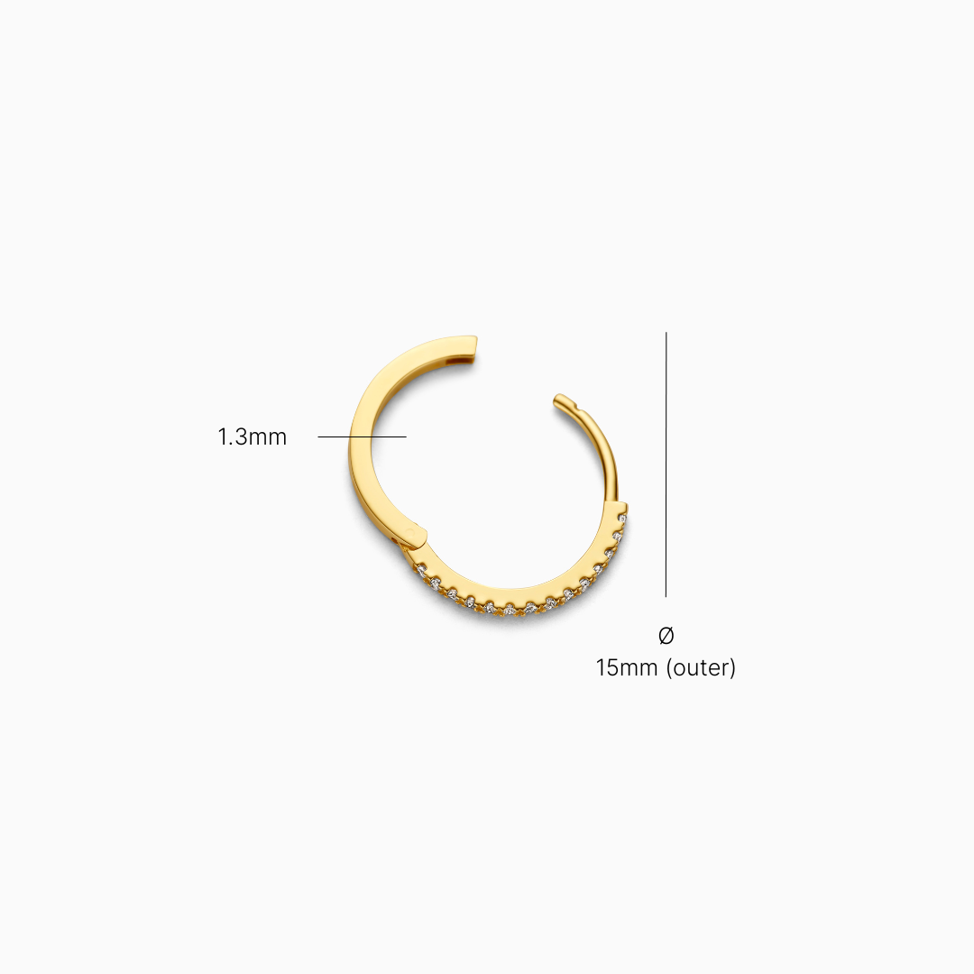 Diamond Huggies (15mm)