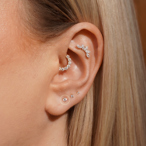 Diamond Dot 2.5 Piercing
