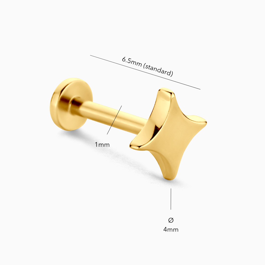 Spark Flatback Stud Earring