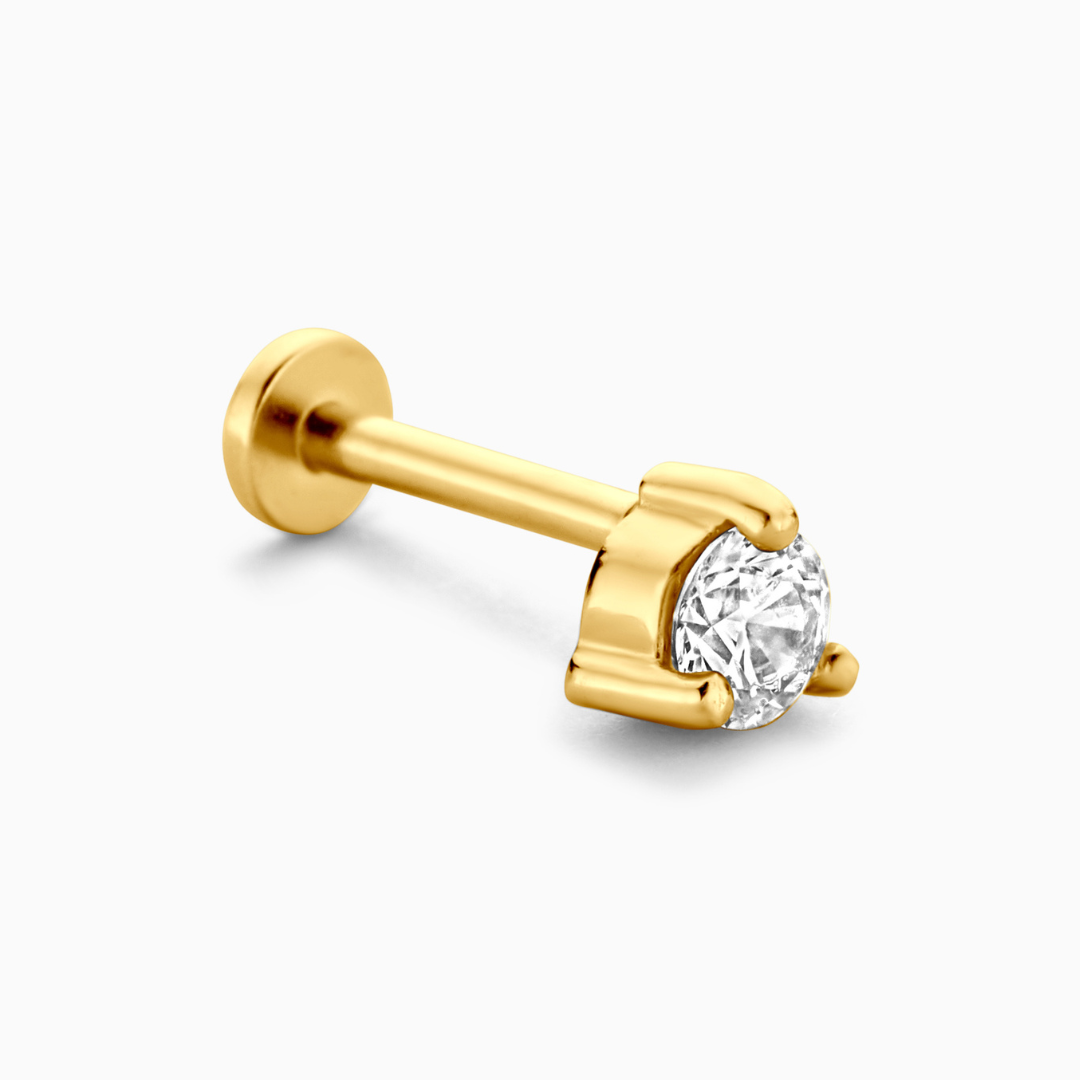 Classic Flatback Stud Earring