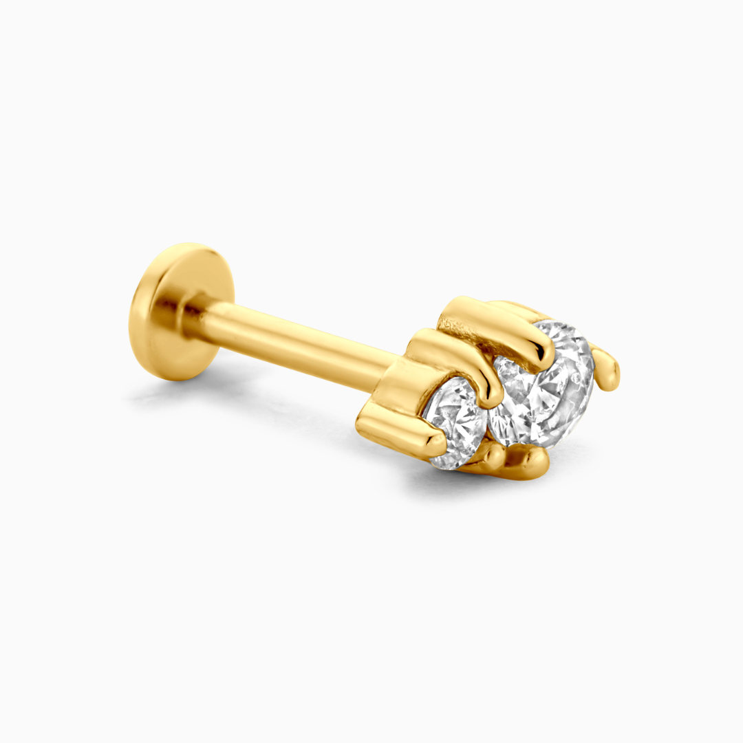 Sol Flatback Stud Earring