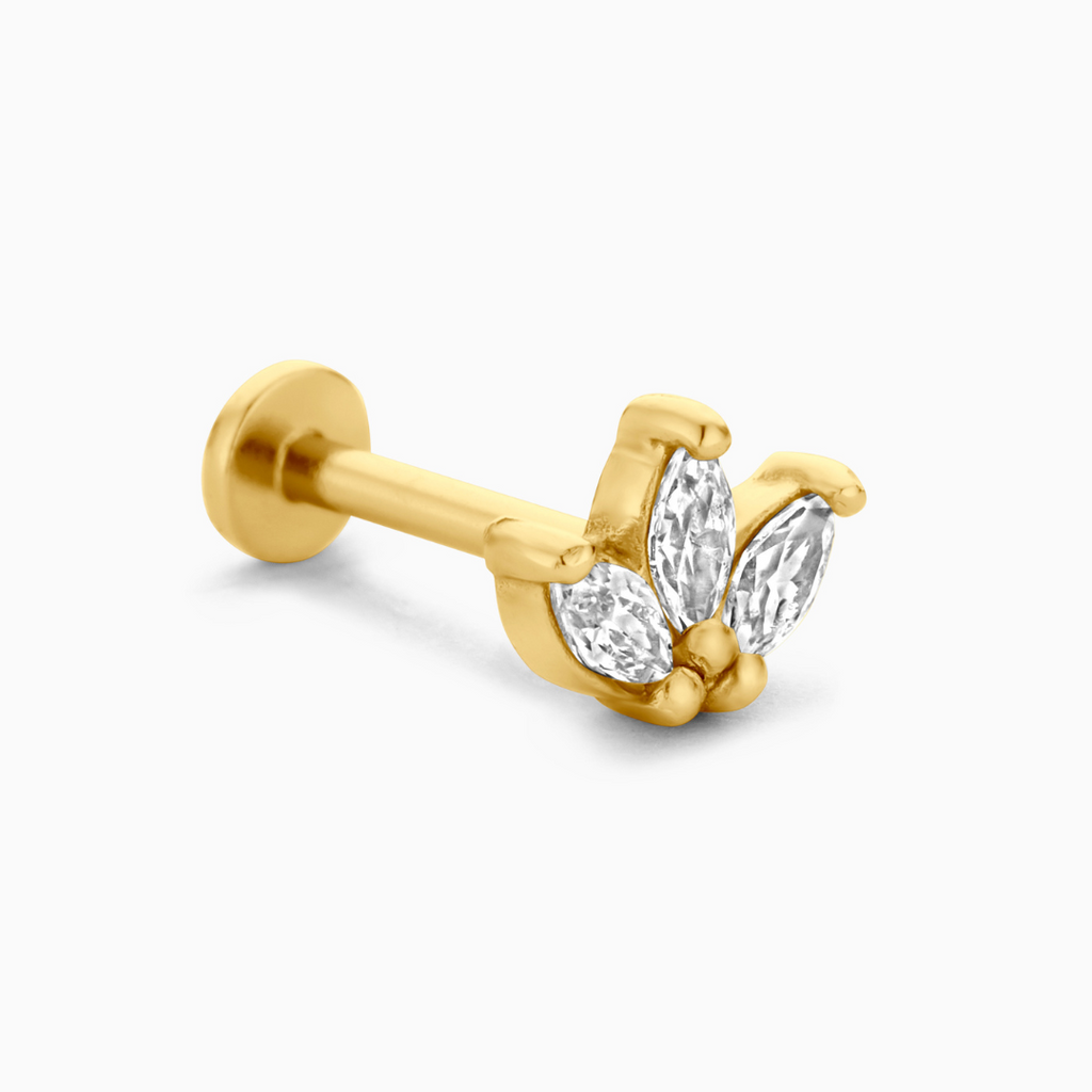 Lily Flatback Stud Earring