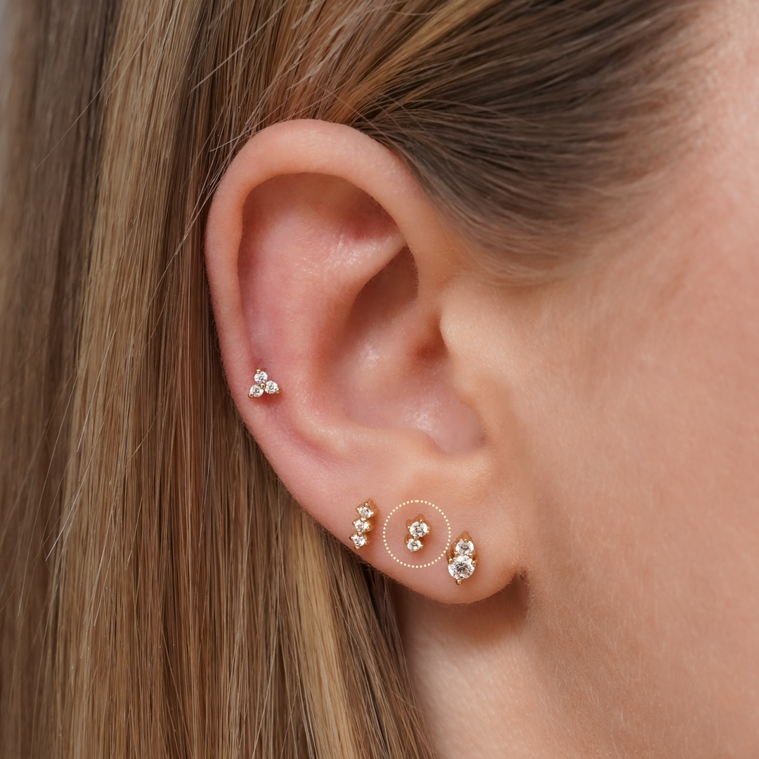 Vida Flatback Stud Earring