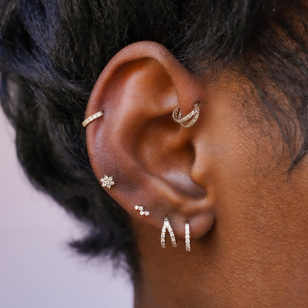 Diamond Sutton Cartilage Hoop (8mm)