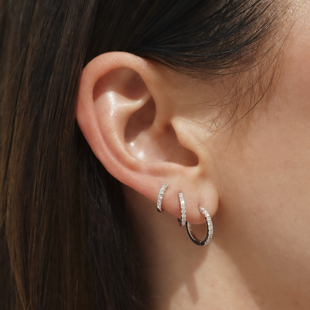 Diamond Huggies (8mm)