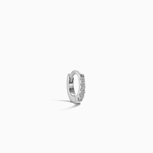Single Diamond Huggie (8mm)